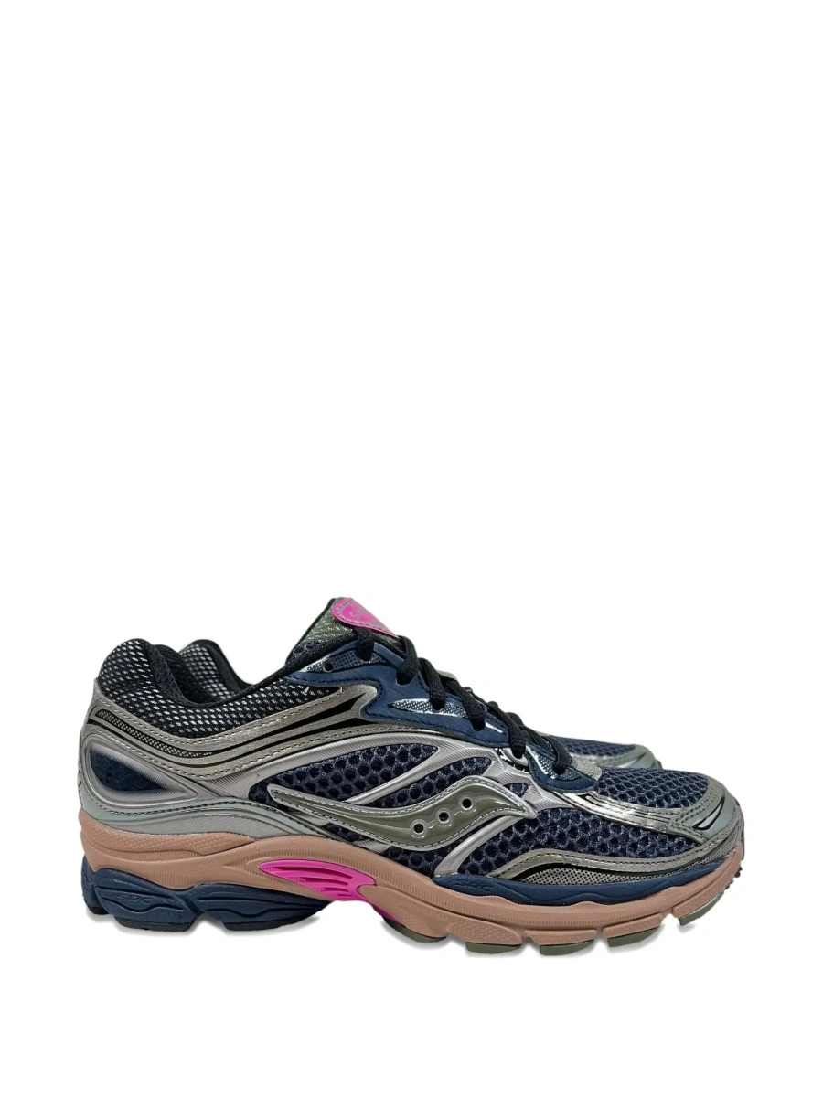 Sneakers Saucony albastri din material textil - Img 9
