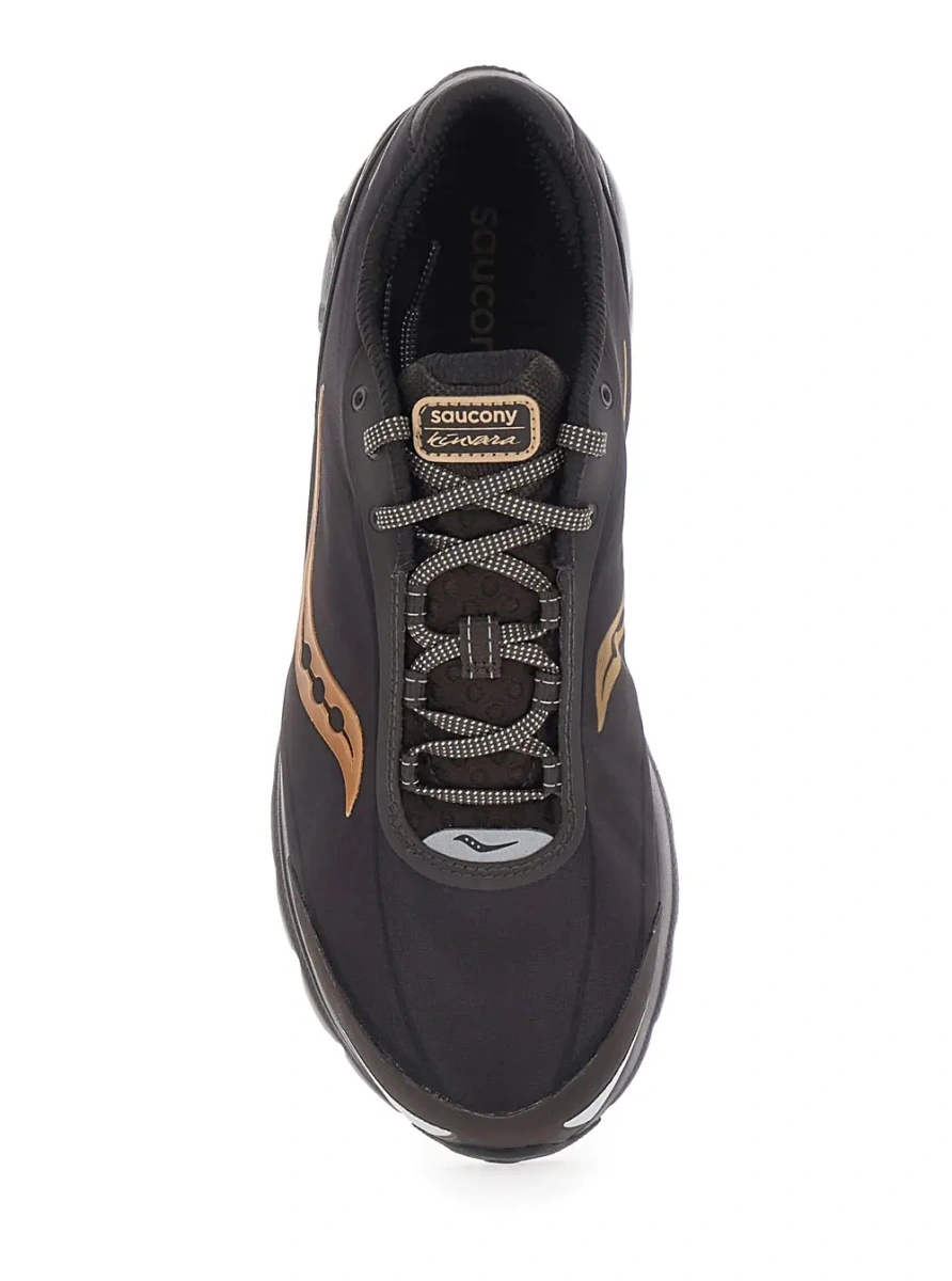 Sneakers Saucony maro din textil - Img 4