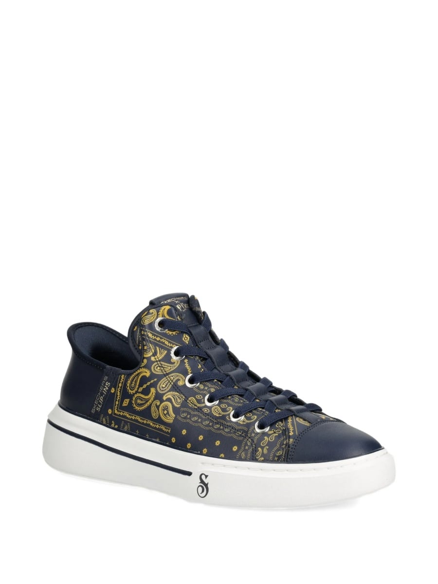 Sneakers SKECHERS albastri din piele - Img 2