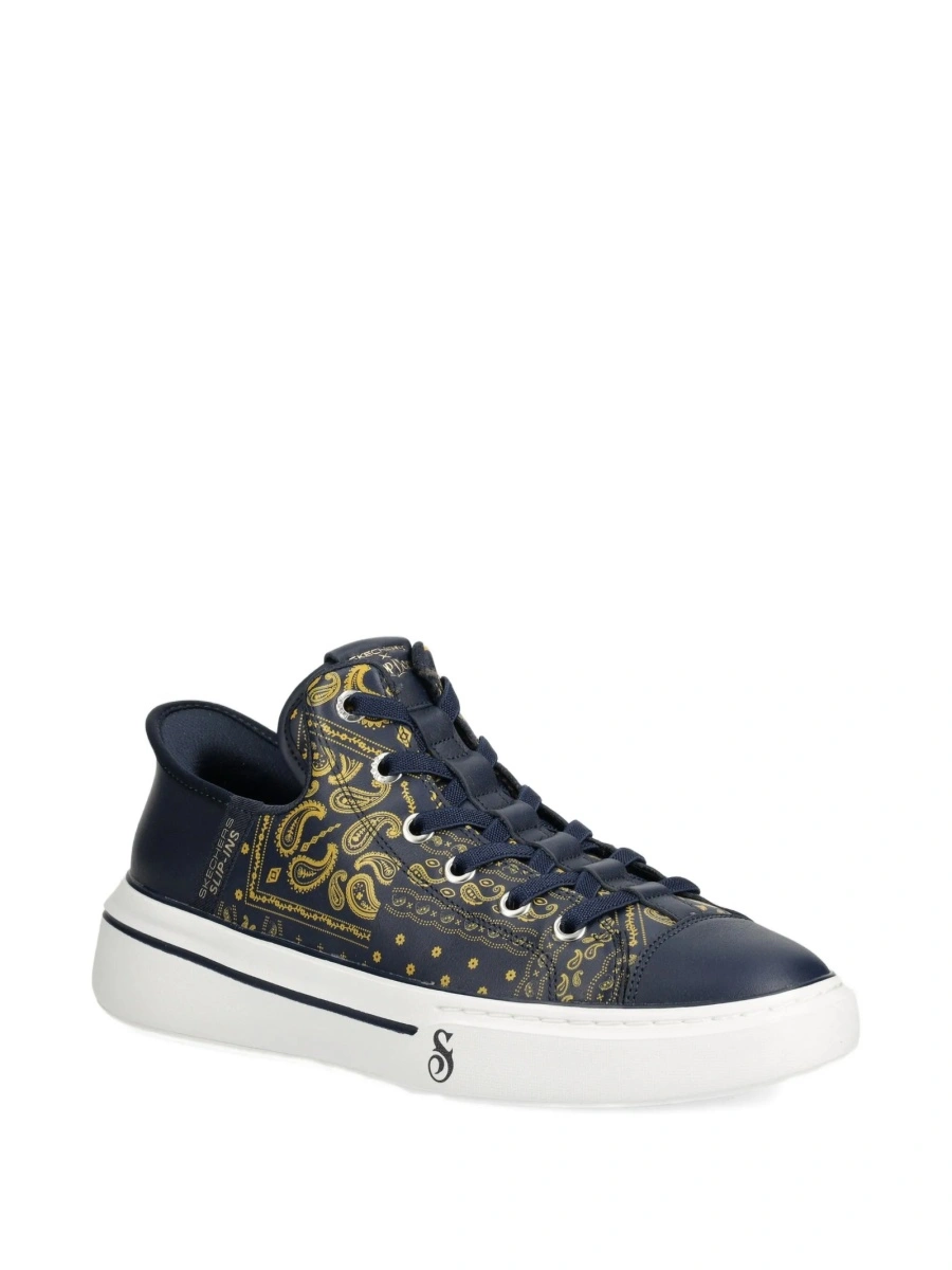 Sneakers SKECHERS albastri din piele - Img 2