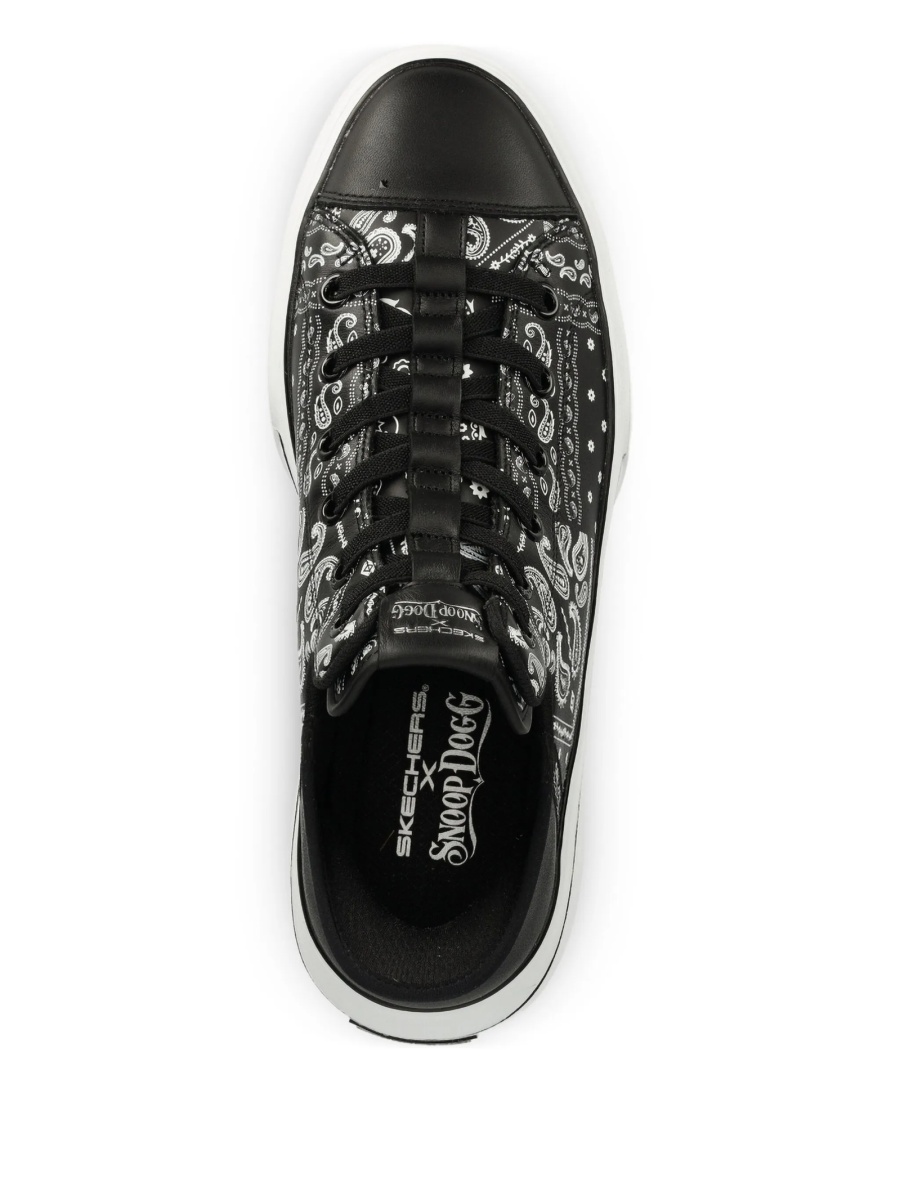 Sneakers SKECHERS negri din piele - Img 4