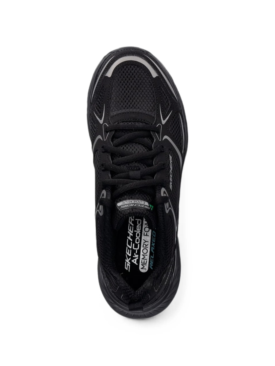 Sneakers SKECHERS negri din plasa si poliuretan - Img 3