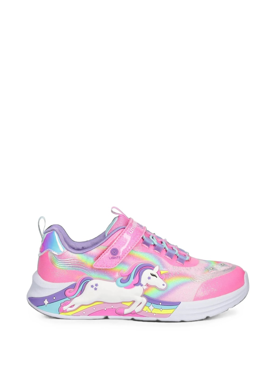 Sneakers SKECHERS roz din material textil si poliuretan - Img 2