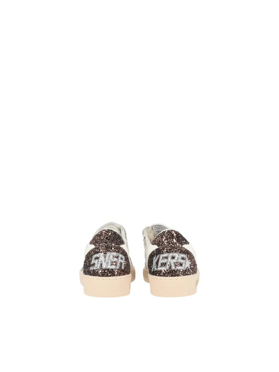 Sneakers SNEAKERS BALL STAR STRAP LEATHER UPPER TOE AND STRAP GLITTER STAR HEEL AND SPUR WHITE/CINDER/LIGHT BROWN - Img 4