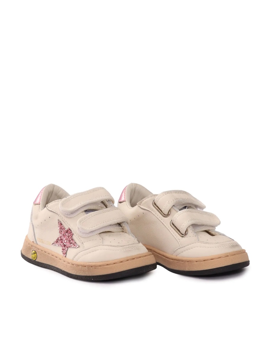 Sneakers SNEAKERS BALLSTAR STRAP NAPPA UPPER GLITTER STAR LAMINATED HEEL WHITE/BUBBLEGUM/LILAC - Img 2
