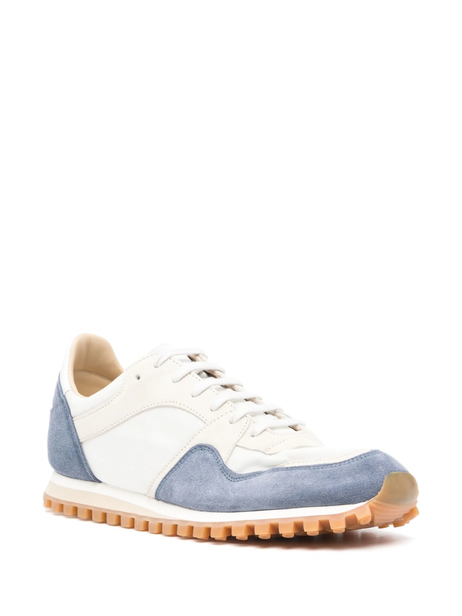 Sneakers SPALWART albastri din material textil si piele intoarsa - Img 2