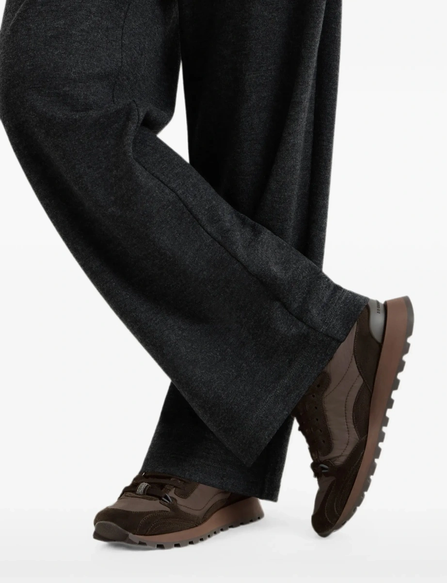 Sneakers Suede and techno fabric Sneakers with shearling lining and monile - Img 8