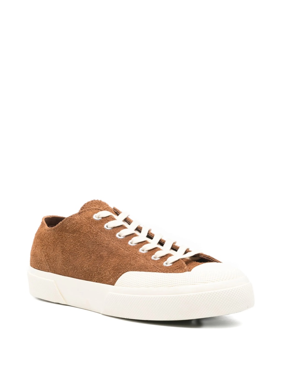 Sneakers Superga maro din piele intoarsa - Img 2