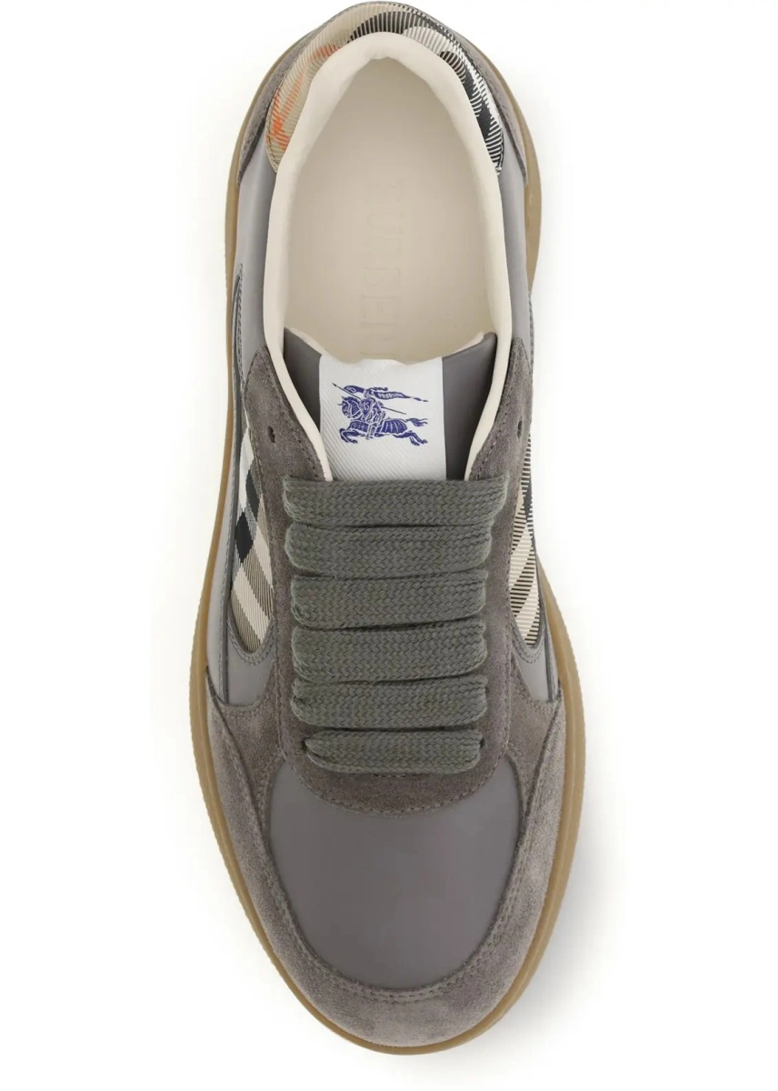 Sneakers Terrace leather and Check Sneakers - Img 4