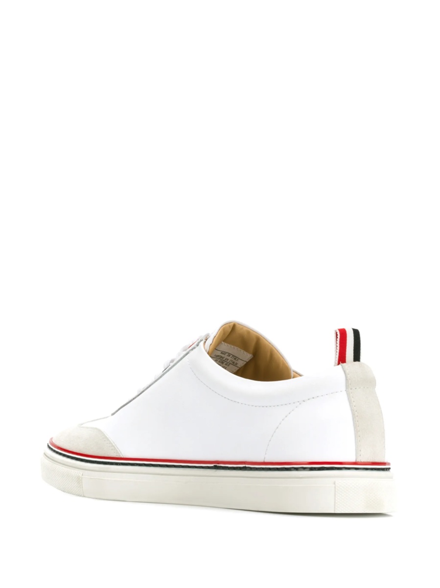 Sneakers Thom Browne albi din piele - Img 3
