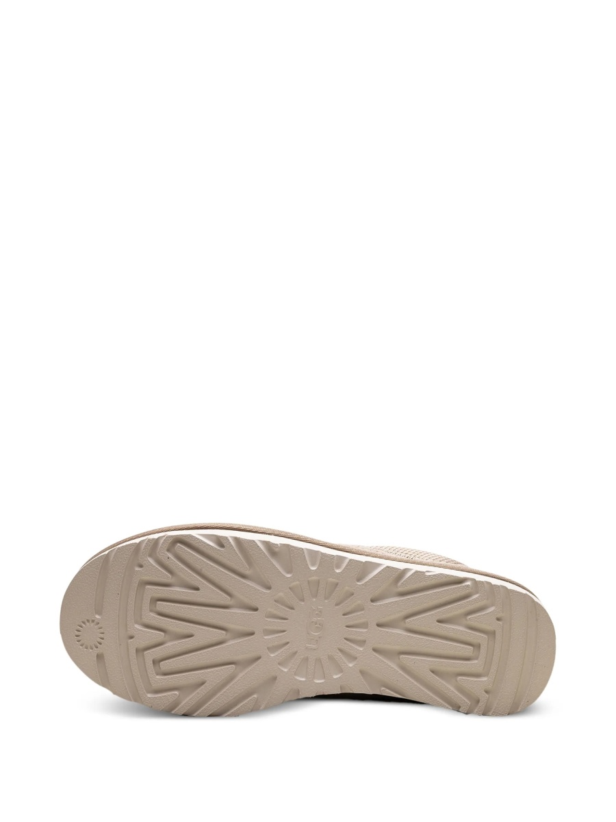 Sneakers UGG neutri din plasa si piele intoarsa - Img 4