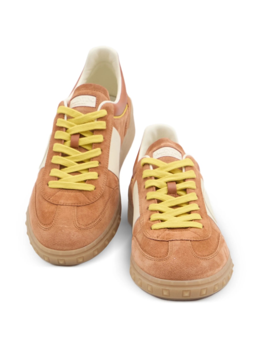 Sneakers Valentino Garavani maro din piele - Img 5
