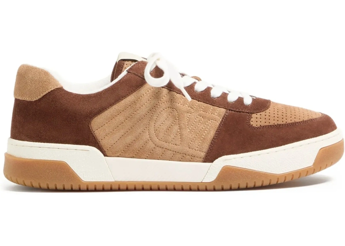 Sneakers Valentino Garavani multicolor din piele intoarsa si nappa - Img 9