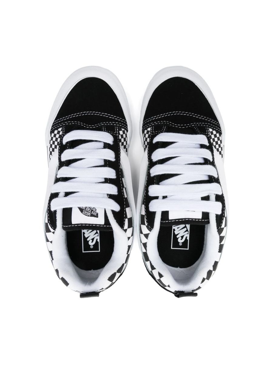 Sneakers Vans albi din cauciuc si material textil - Img 3