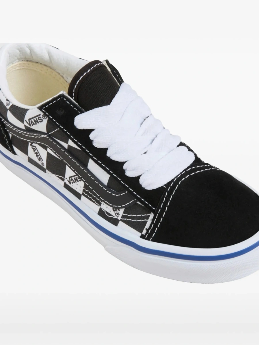 Sneakers Vans negri din piele si piele intoarsa - Img 4
