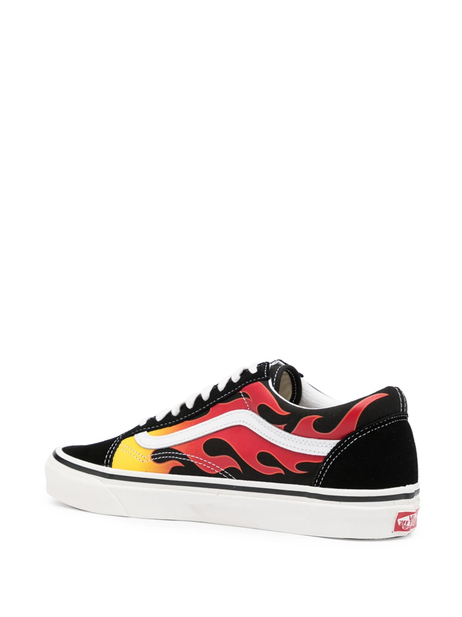 Sneakers Vans Old Skool negri din nylon si piele intoarsa - Img 3
