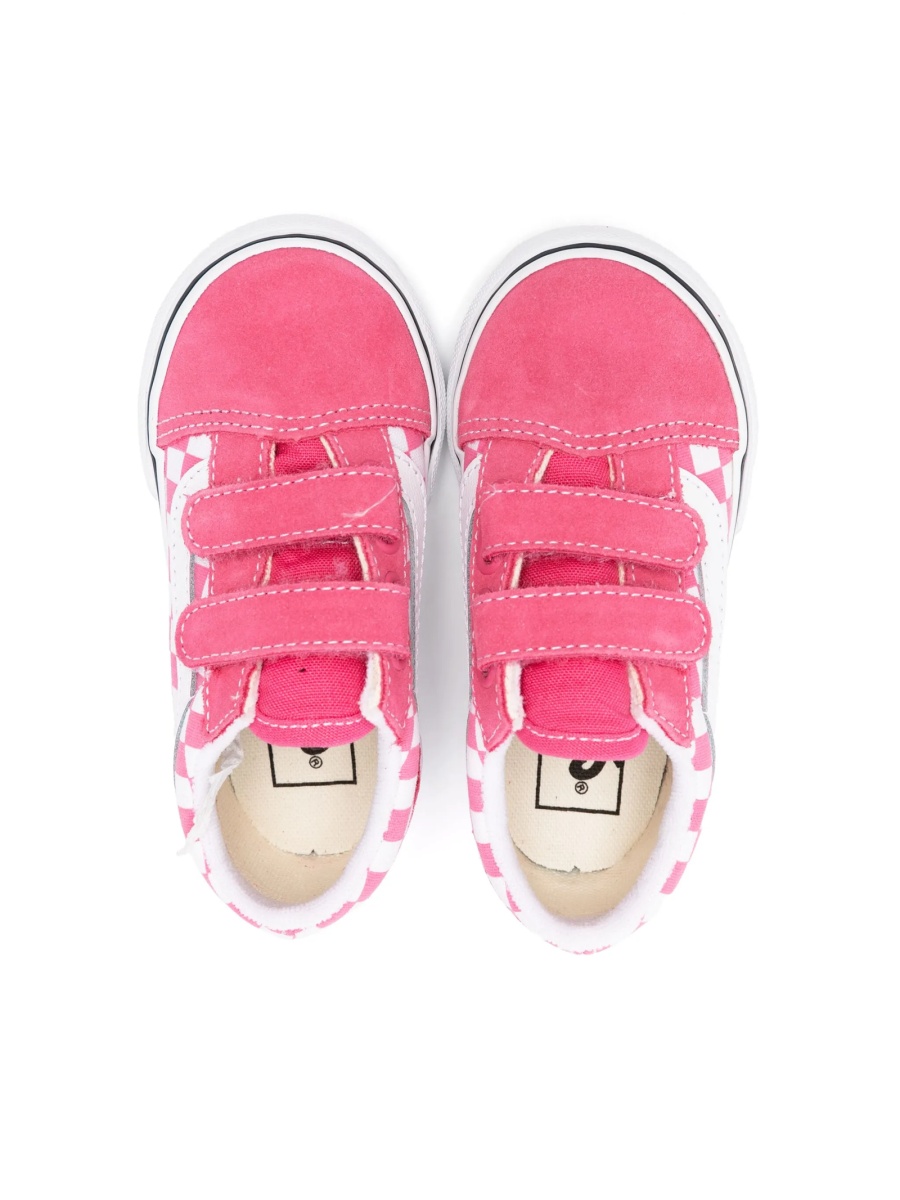 Sneakers Vans roz din piele si material textil - Img 3