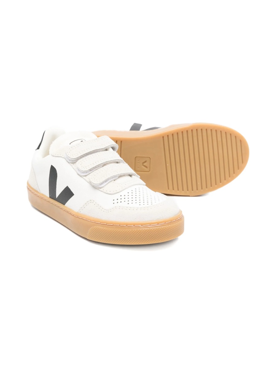 Sneakers VEJA albi din piele si piele intoarsa - Img 2