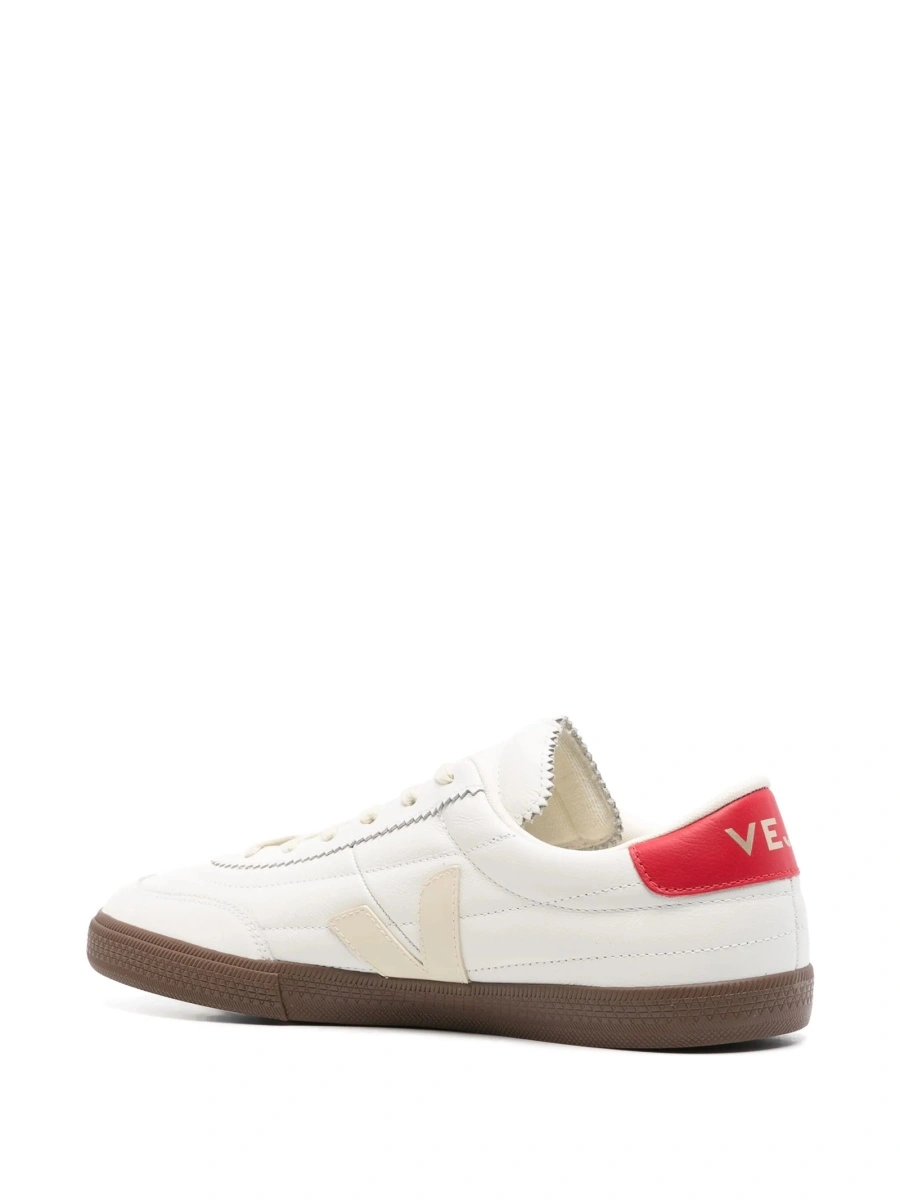 Sneakers VEJA albi din piele - Img 3