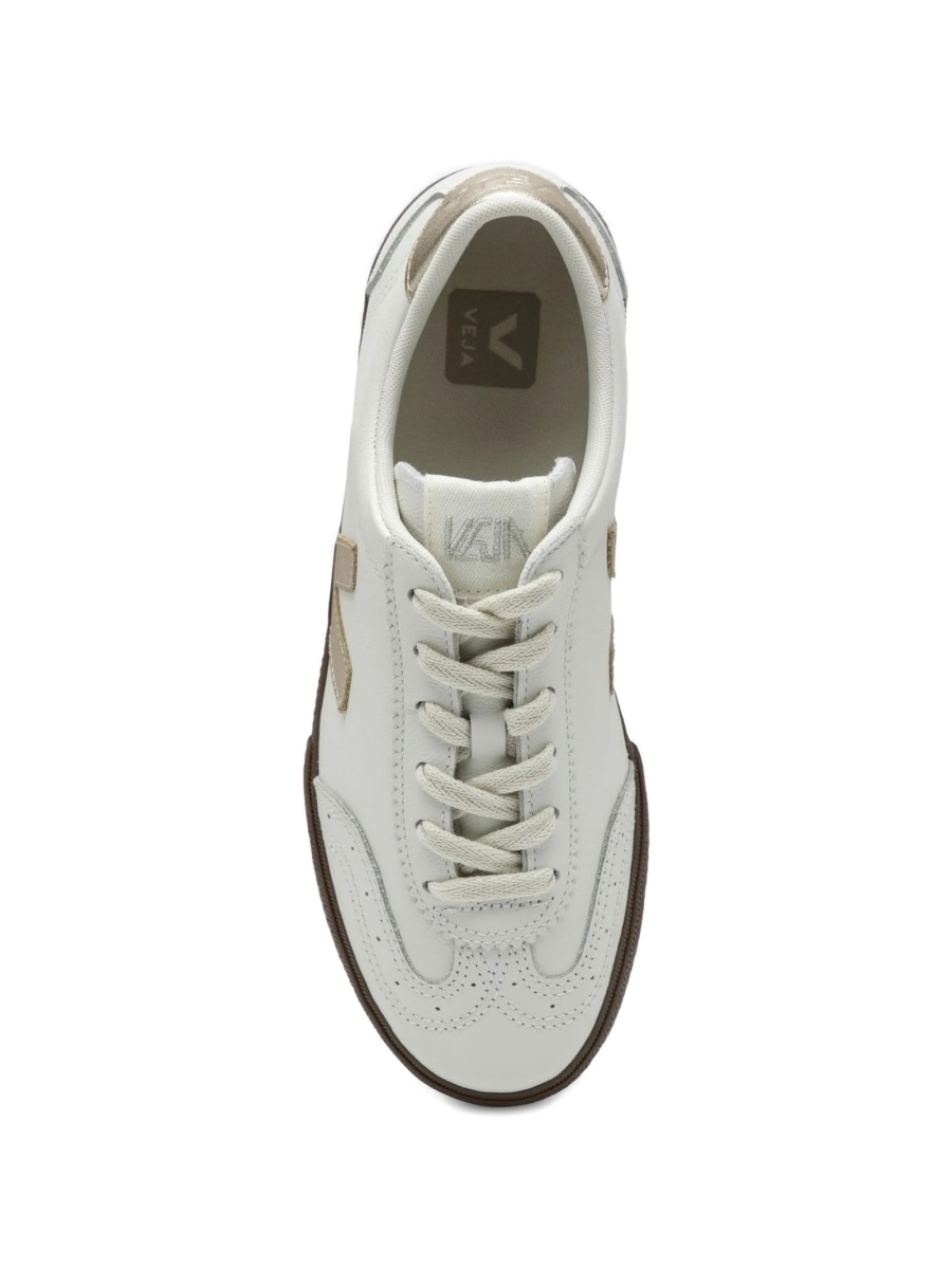 Sneakers VEJA albi din piele - Img 3