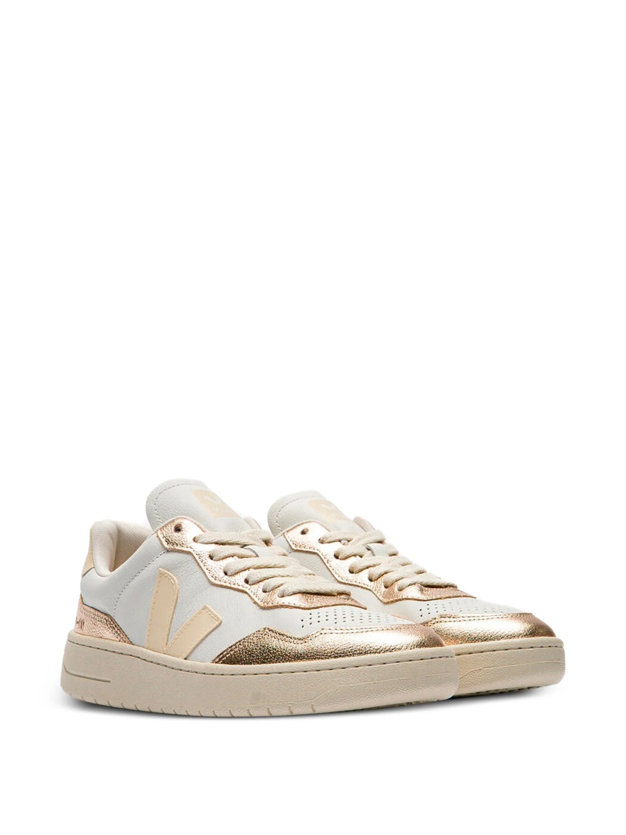 Sneakers VEJA neutri din piele intoarsa si piele - Img 2
