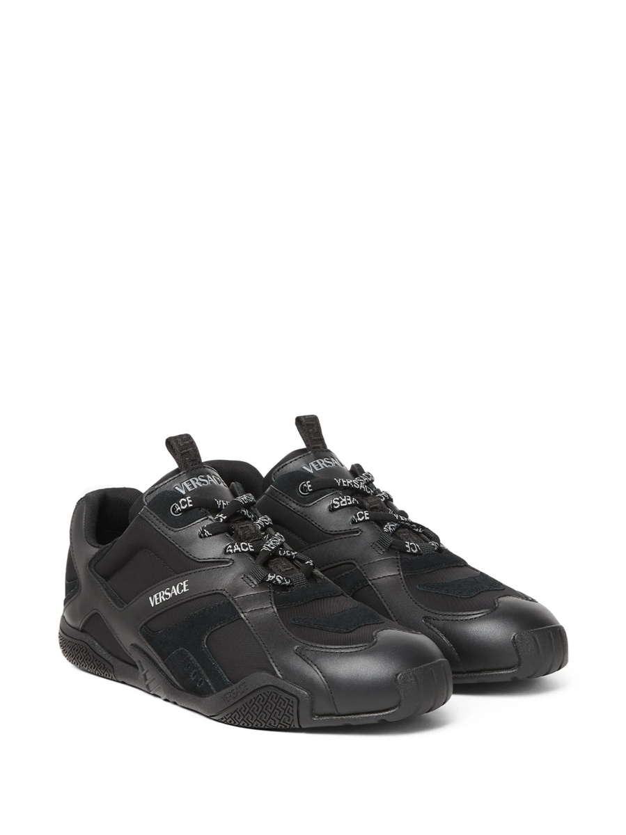 Sneakers Versace negri din piele - Img 2