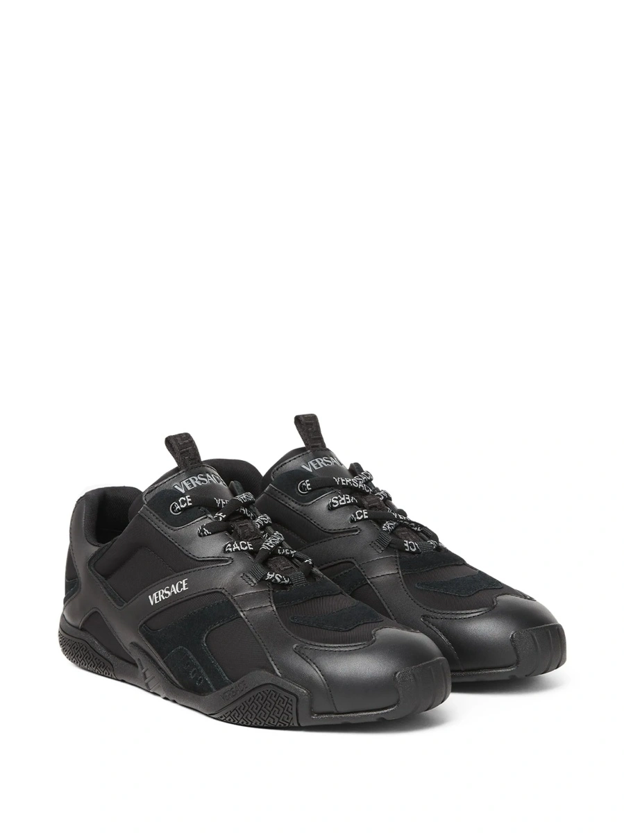 Sneakers Versace negri din piele - Img 2