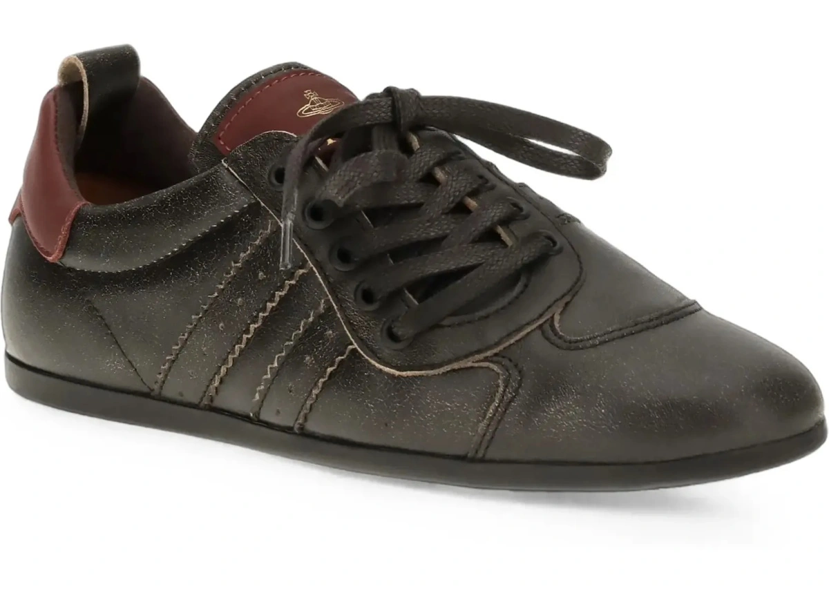 Sneakers Vivienne Westwood negri din piele - Img 5