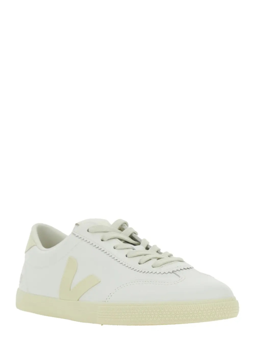 Sneakers 'Volley' White Low Top Sneakers with Embossed Logo on the Side and Logo Lettering on the Rear in Leather Unisex - Img 2