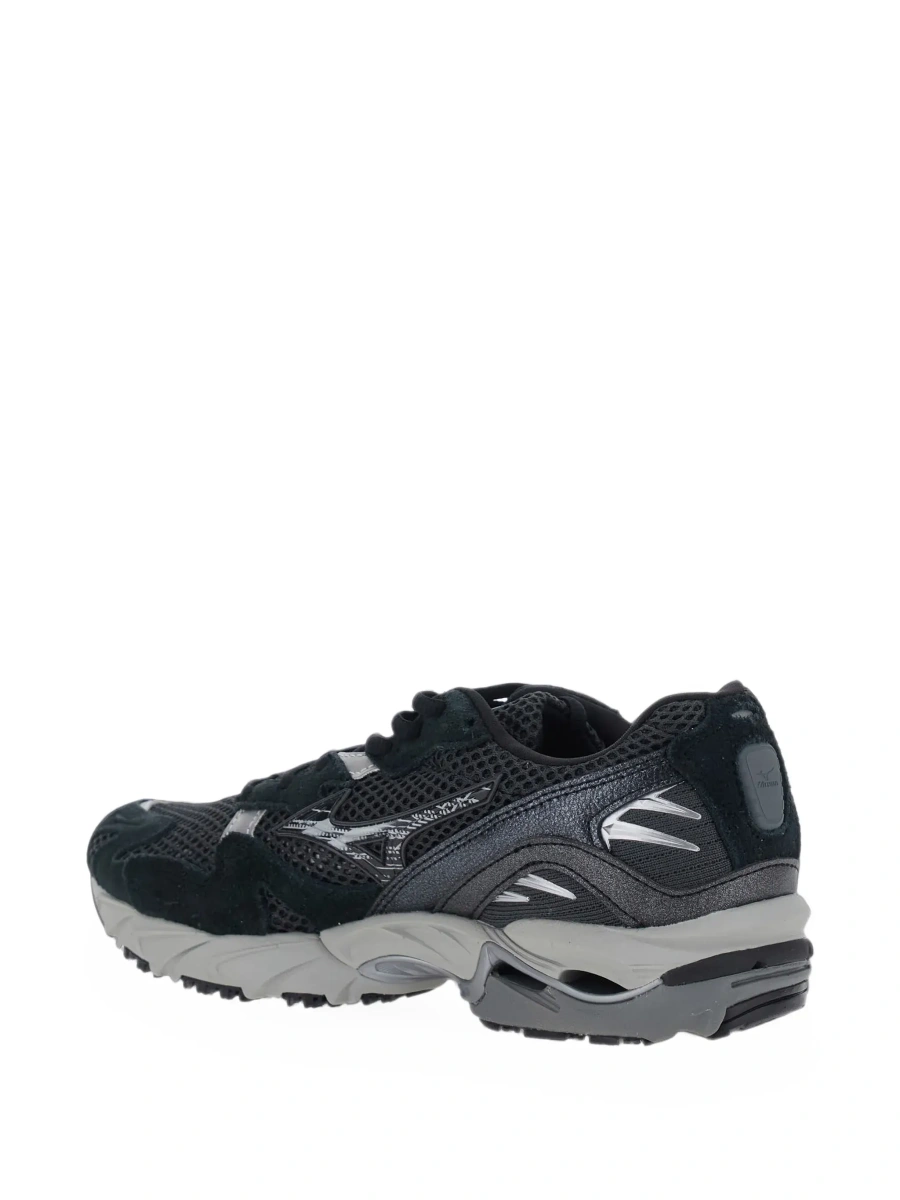 Sneakers 'WAVE RIDER' Black Sneaker with side logo and suede inserts in Tech Fabric unisex - Img 7