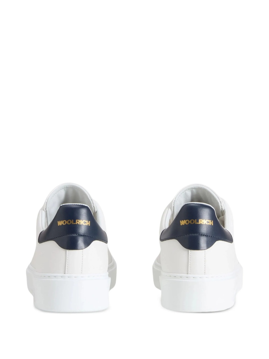 Sneakers Woolrich albi din piele - Img 3