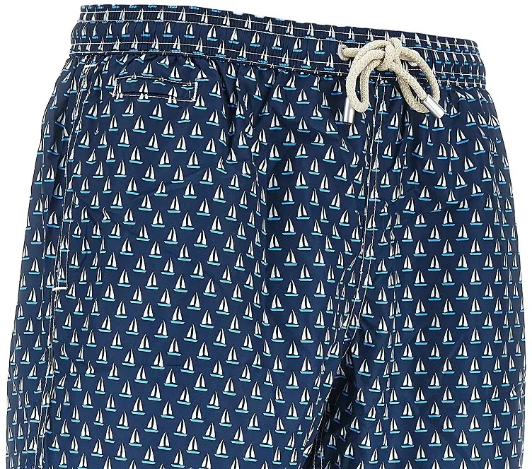 Sorturi Regular Sail printed swim shorts - Img 2