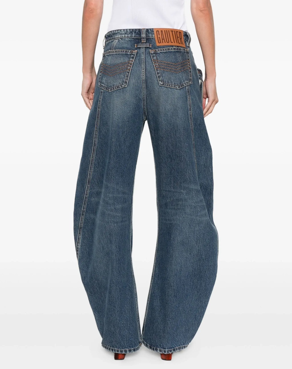 Strap Jeans In Denim - Img 4