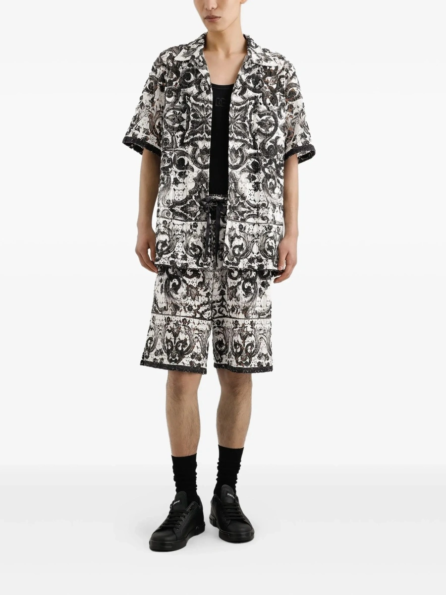 Top Dolce &amp; Gabbana negru din bumbac - Img 4