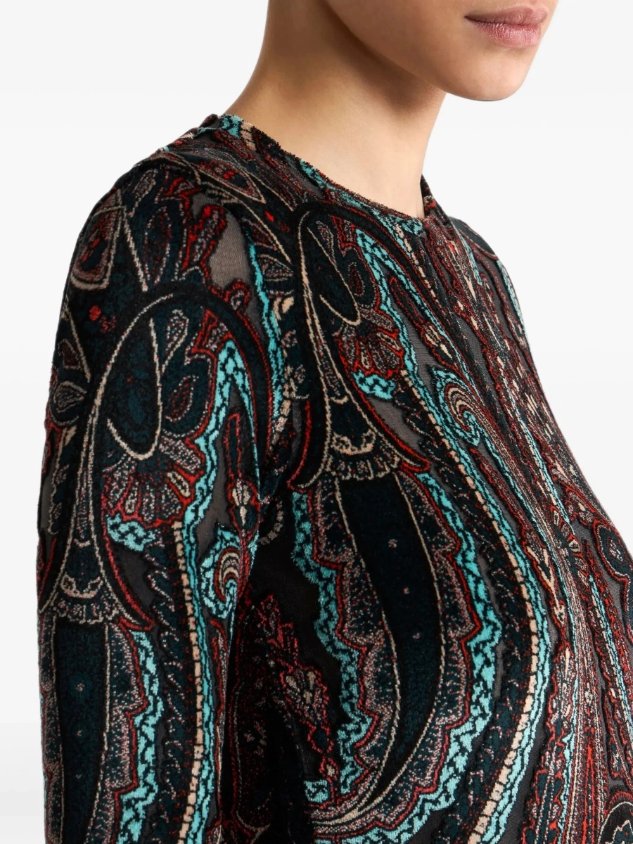 Top ETRO multicolor din vascoza - Img 6