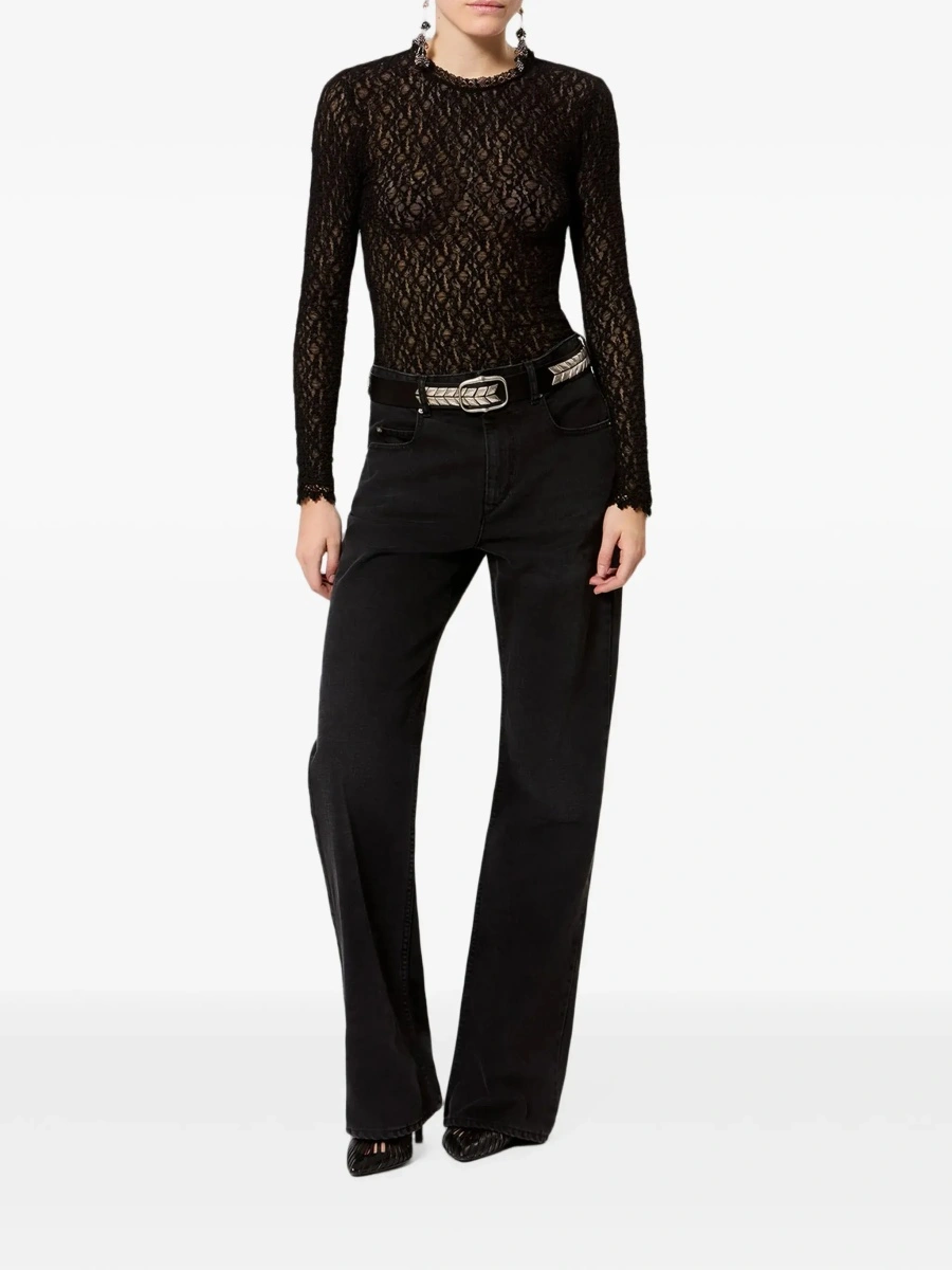 Top Isabel Marant negru din bumbac - Img 4