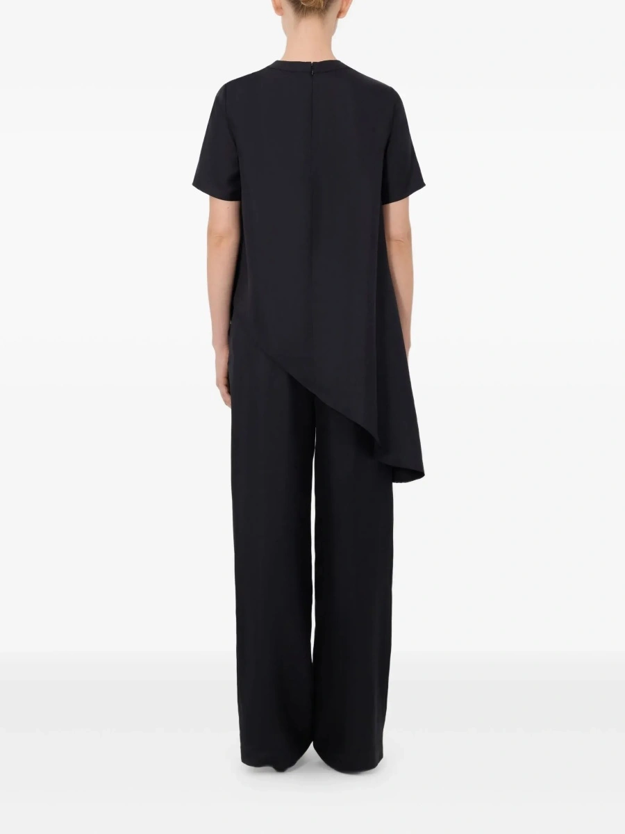 Top LOULOU DE SAISON negru din matase - Img 6