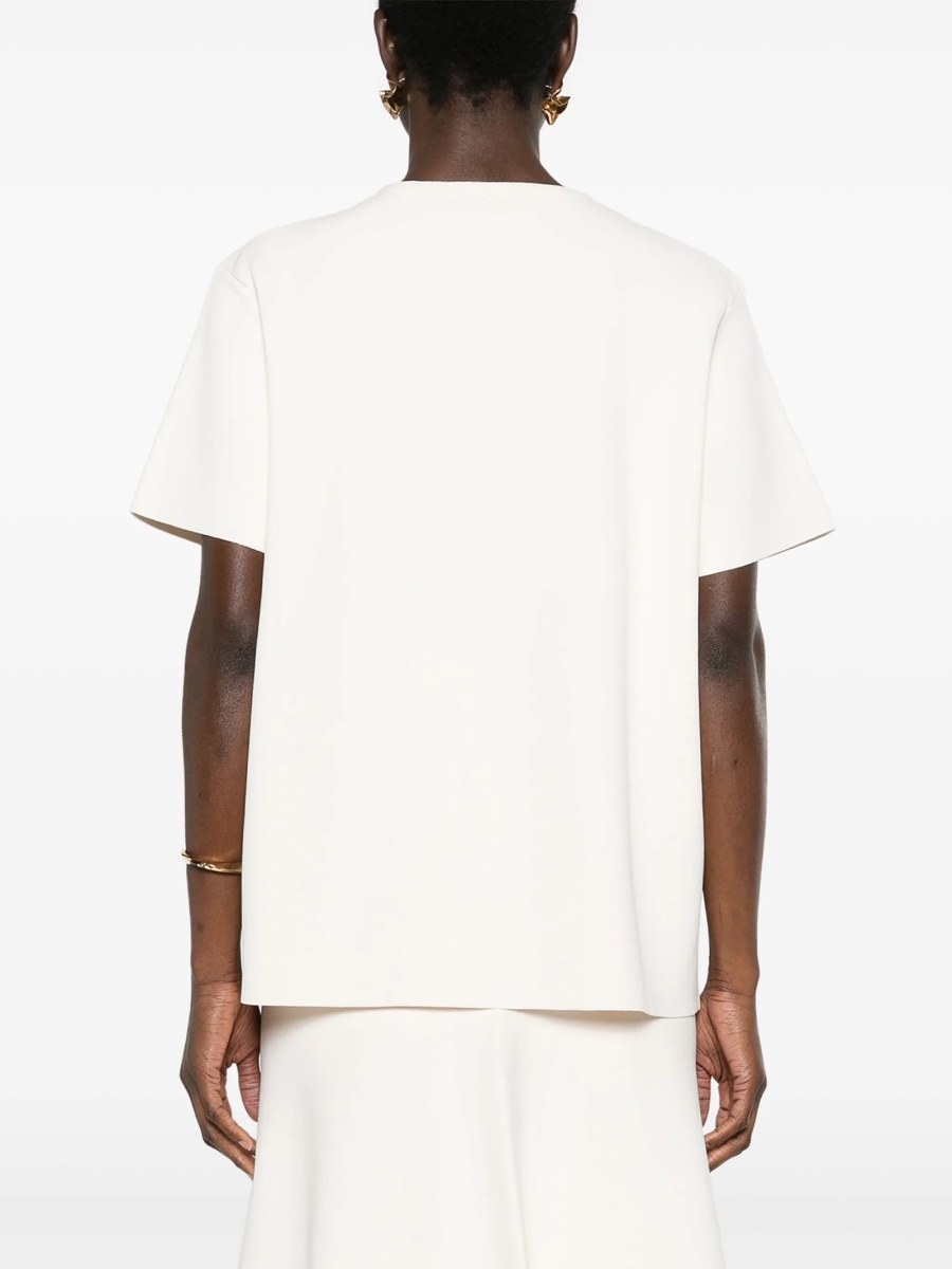 Top tricotat Jil Sander alb - Img 4