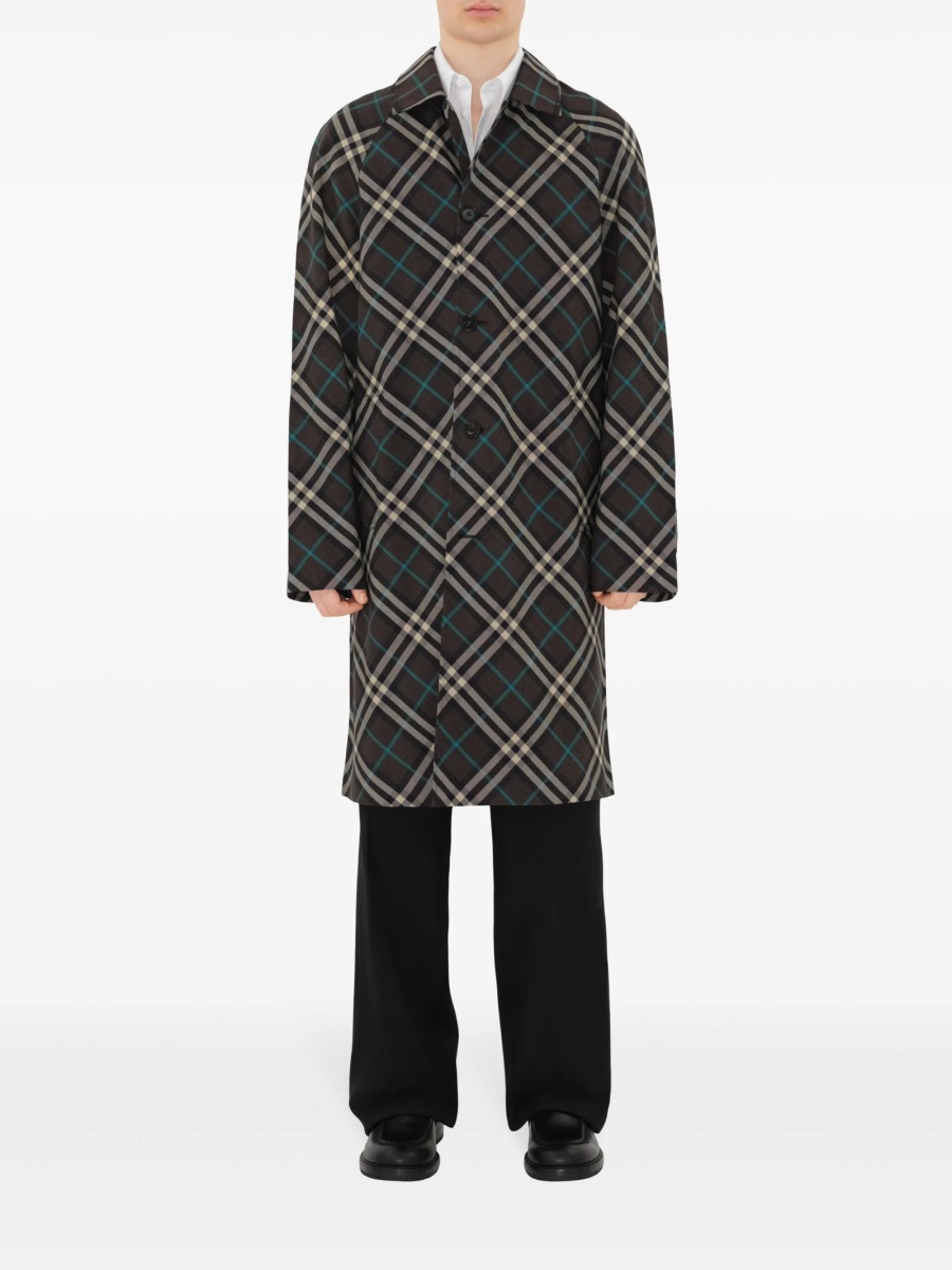 Trenci Burberry maro din polyester si corn - Img 2