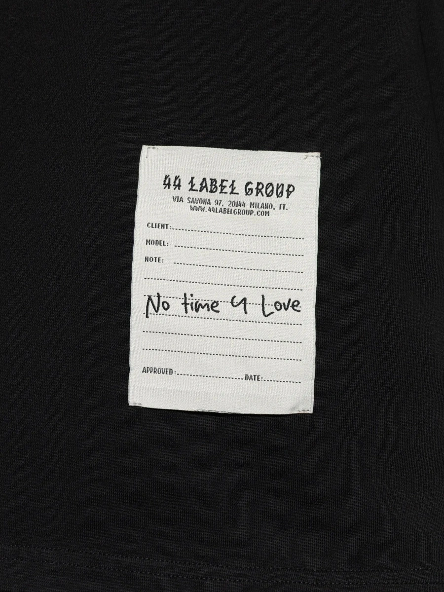Tricou 44 LABEL GROUP negru din bumbac - Img 7