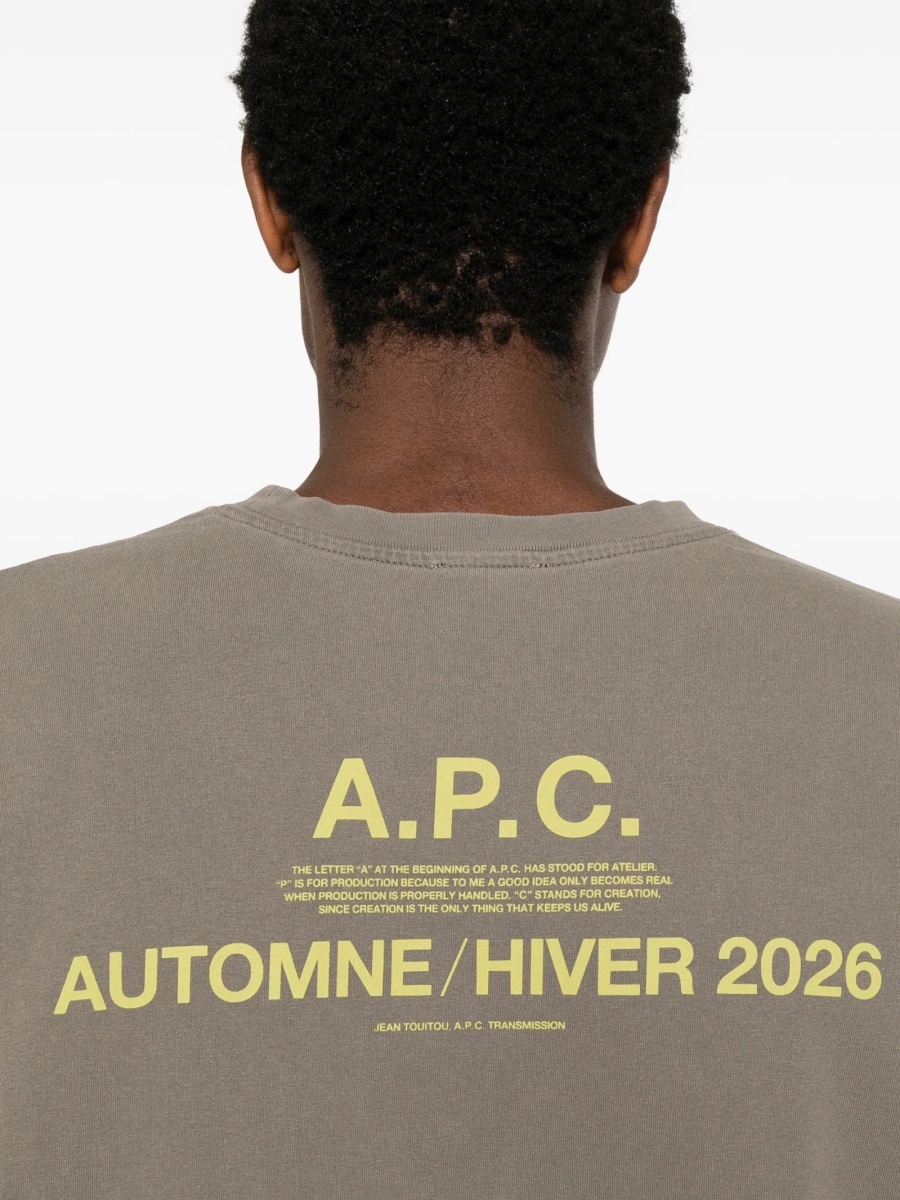 Tricou A.P.C. gri - Img 5