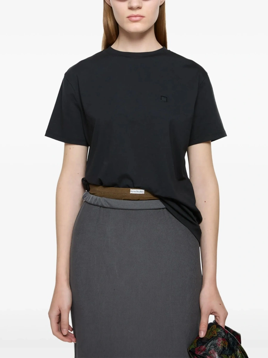 Tricou Acne Studios negru din bumbac - Img 7