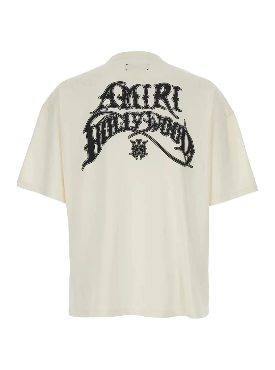 Tricou AMIRI alb din bumbac - Img 2