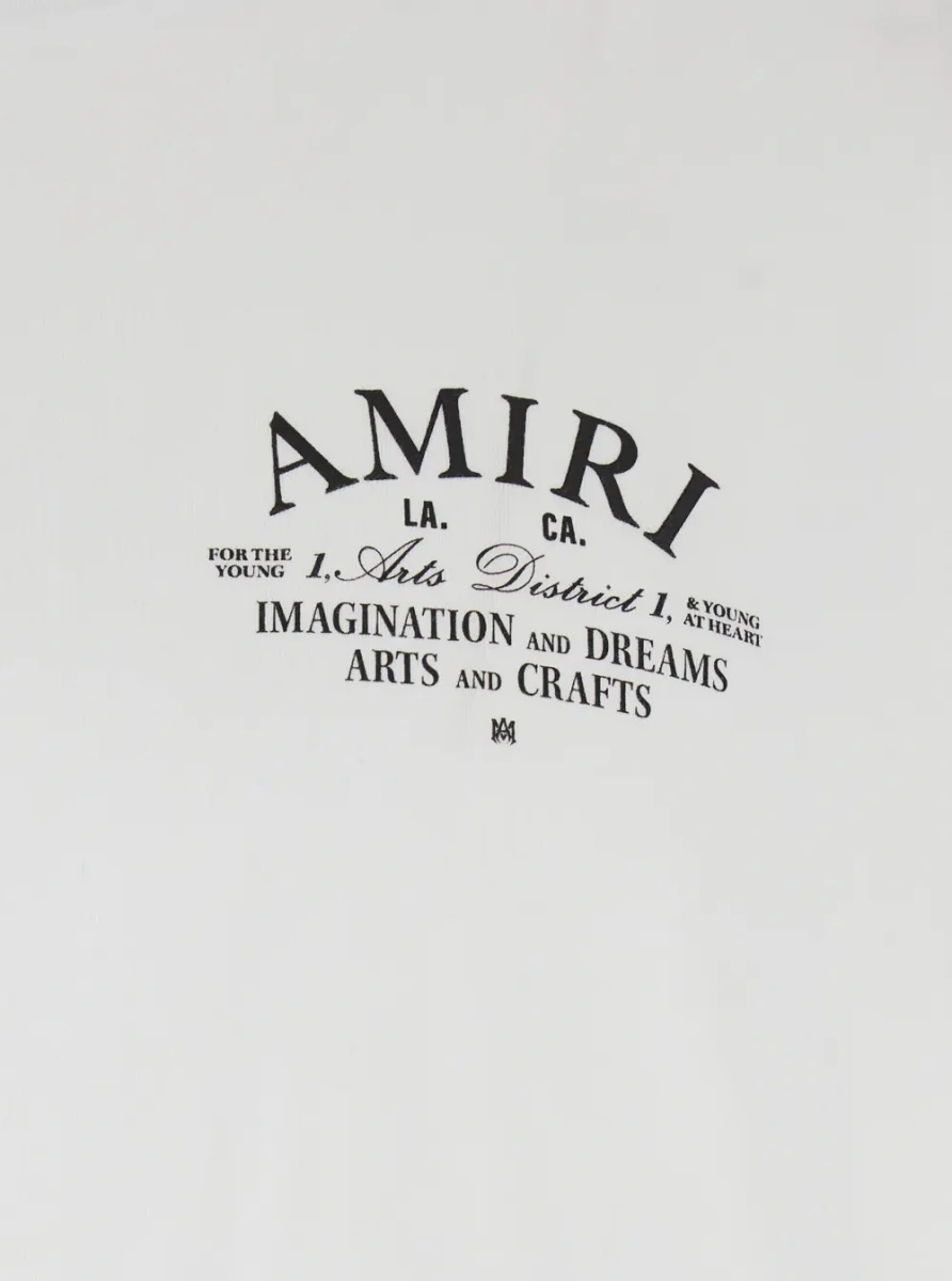 Tricou AMIRI alb din bumbac - Img 2