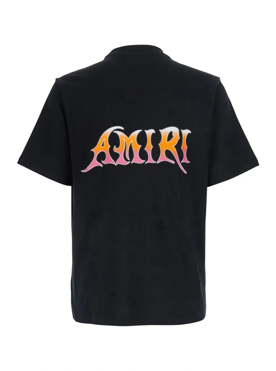 Tricou AMIRI negru din bumbac - Img 2