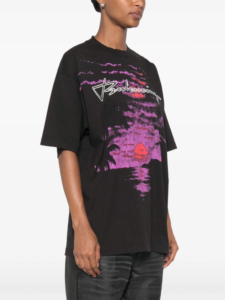 Tricou Balenciaga negru - Img 3