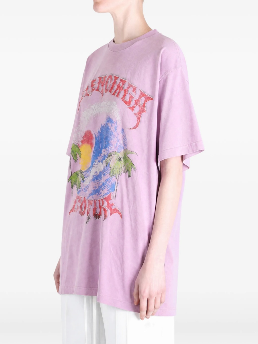 Tricou Balenciaga roz - Img 3