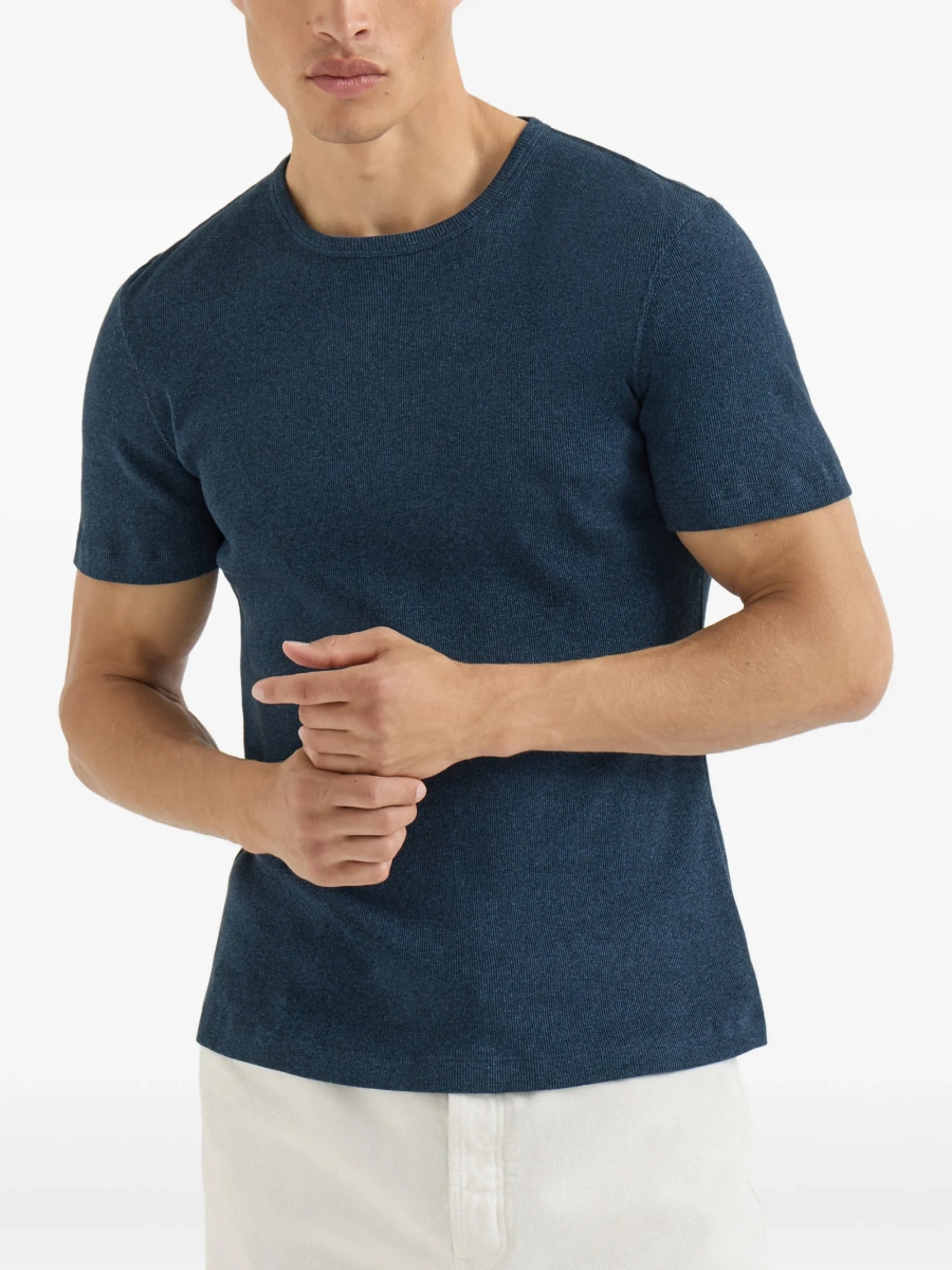 Tricou Brunello Cucinelli albastru - Img 3