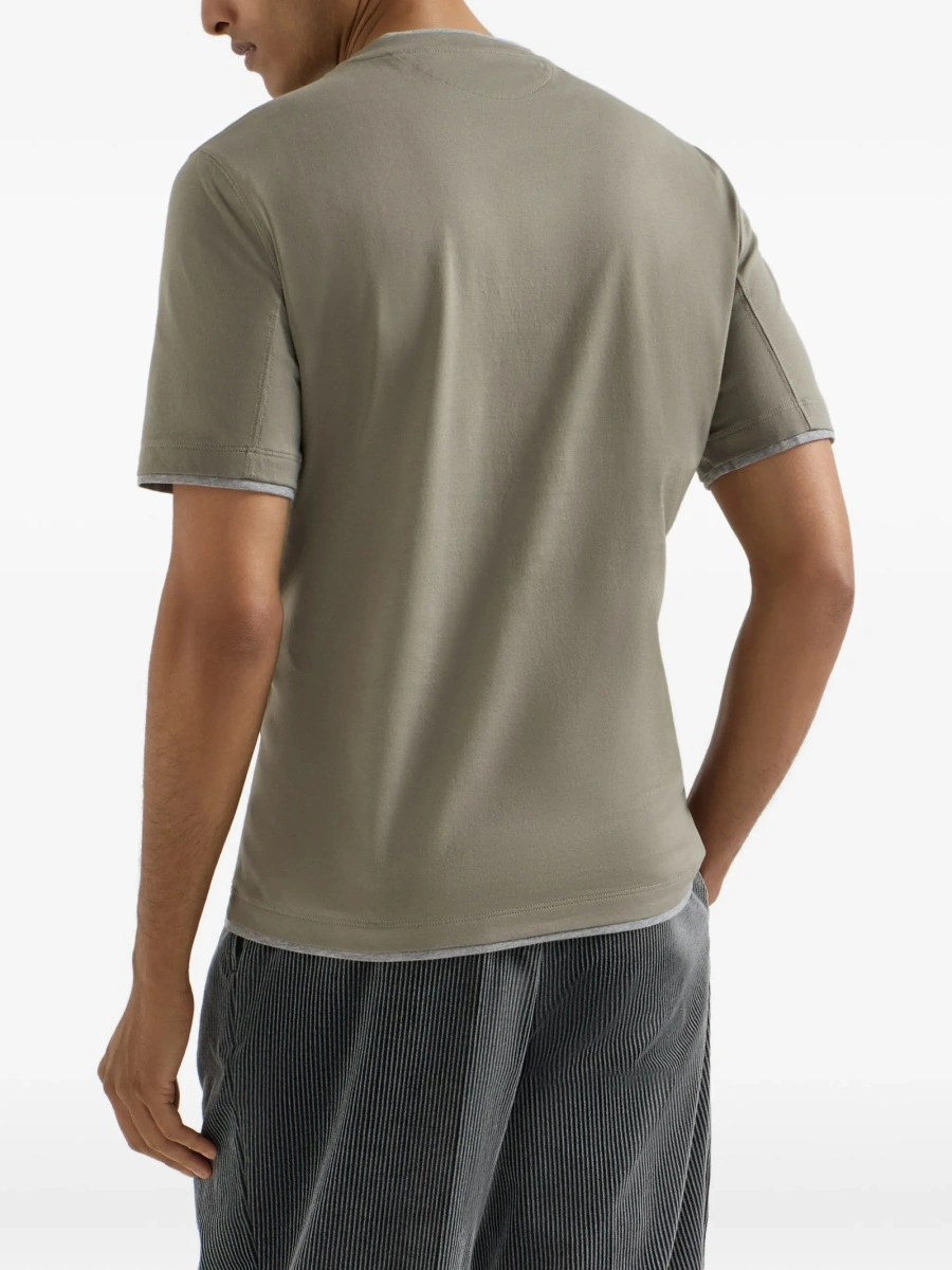 Tricou Brunello Cucinelli gri - Img 5
