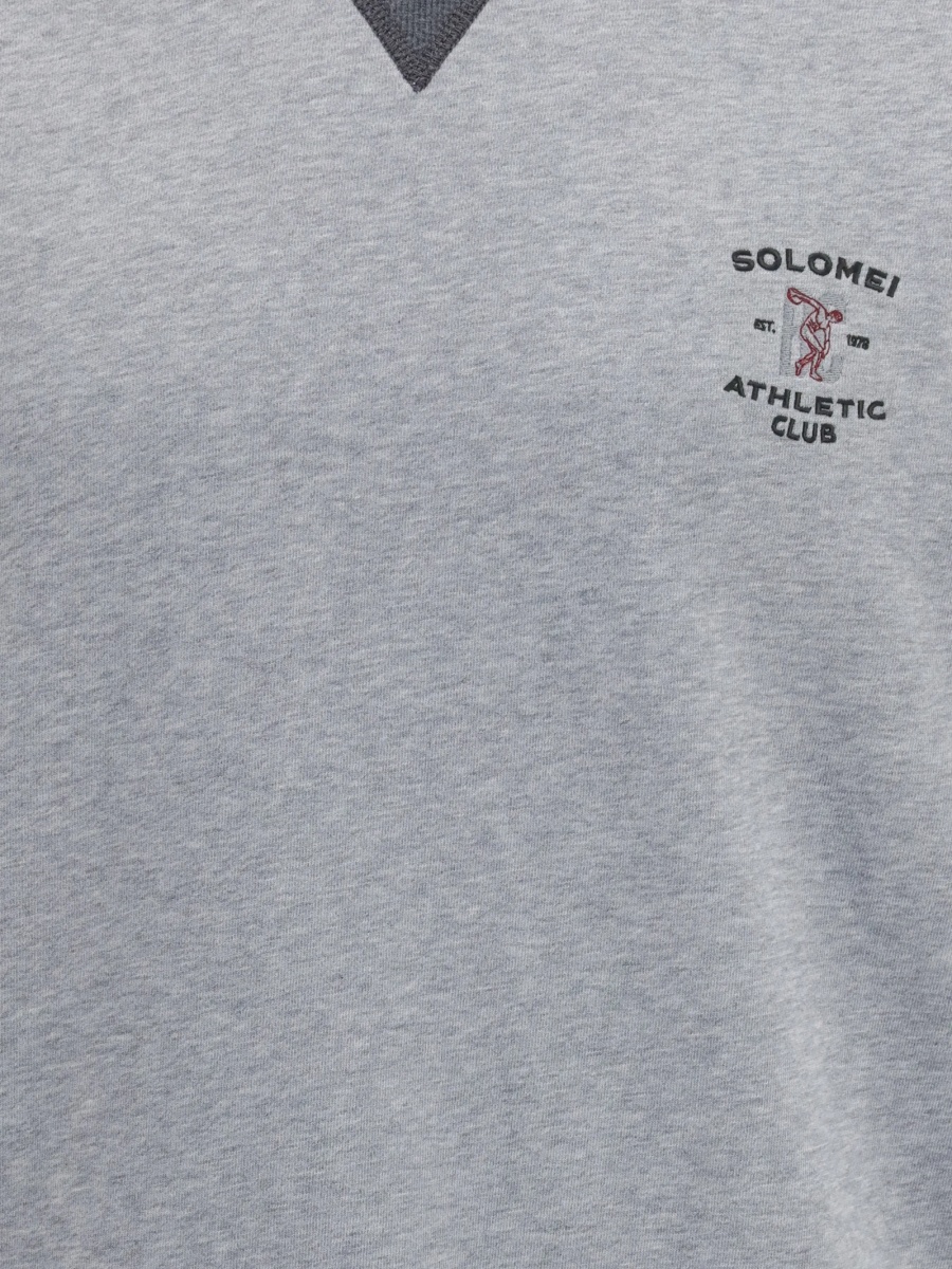 Tricou Brunello Cucinelli gri - Img 3